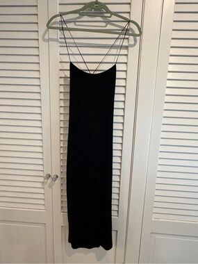 Alexander Wang Fitted Black Strappy Dress